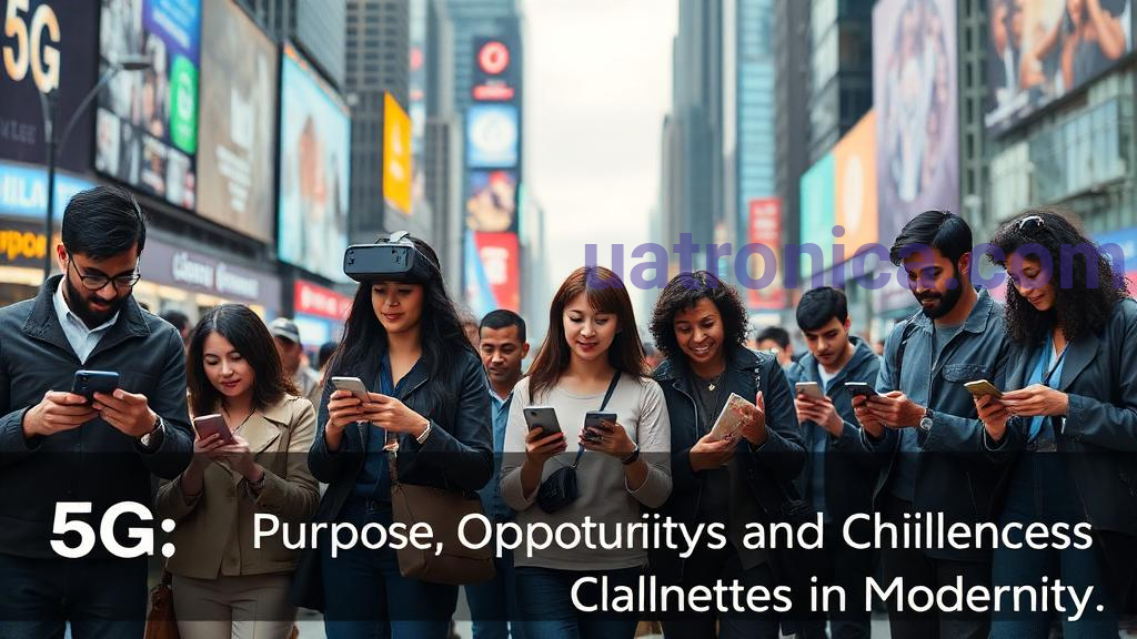 Illustration for section: The introduction of new technologies is always accompanied by - 5g possibilities of modernity