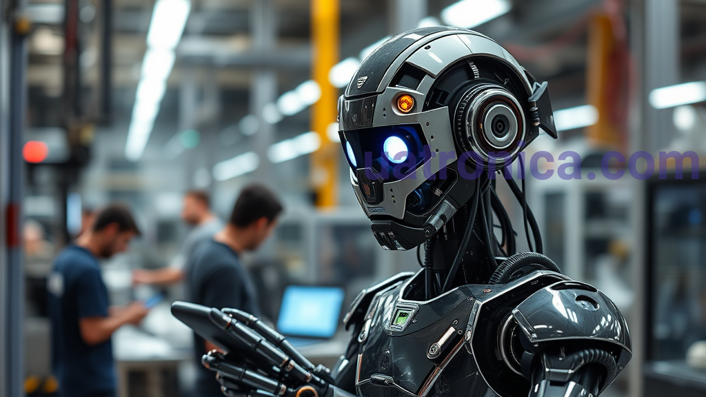 Illustration for section: Robotization: Introducing robots into various fields for advancement - Electronic Innovations